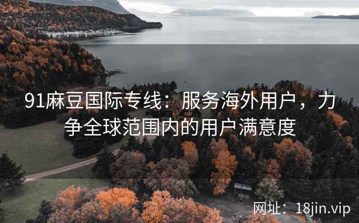 91麻豆国际专线：服务海外用户，力争全球范围内的用户满意度