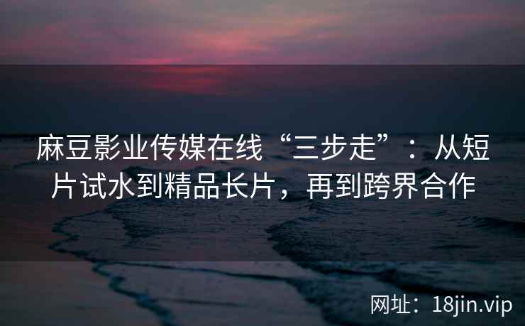 麻豆影业传媒在线“三步走”:从短片试水到精品长片,再到跨界合作 麻豆影业传媒在线“三步走”:从短片试水到精品长片,再到跨界合作