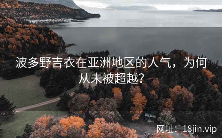 波多野吉衣在亚洲地区的人气，为何从未被超越？