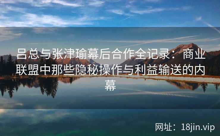 吕总与张津瑜幕后合作全记录：商业联盟中那些隐秘操作与利益输送的内幕